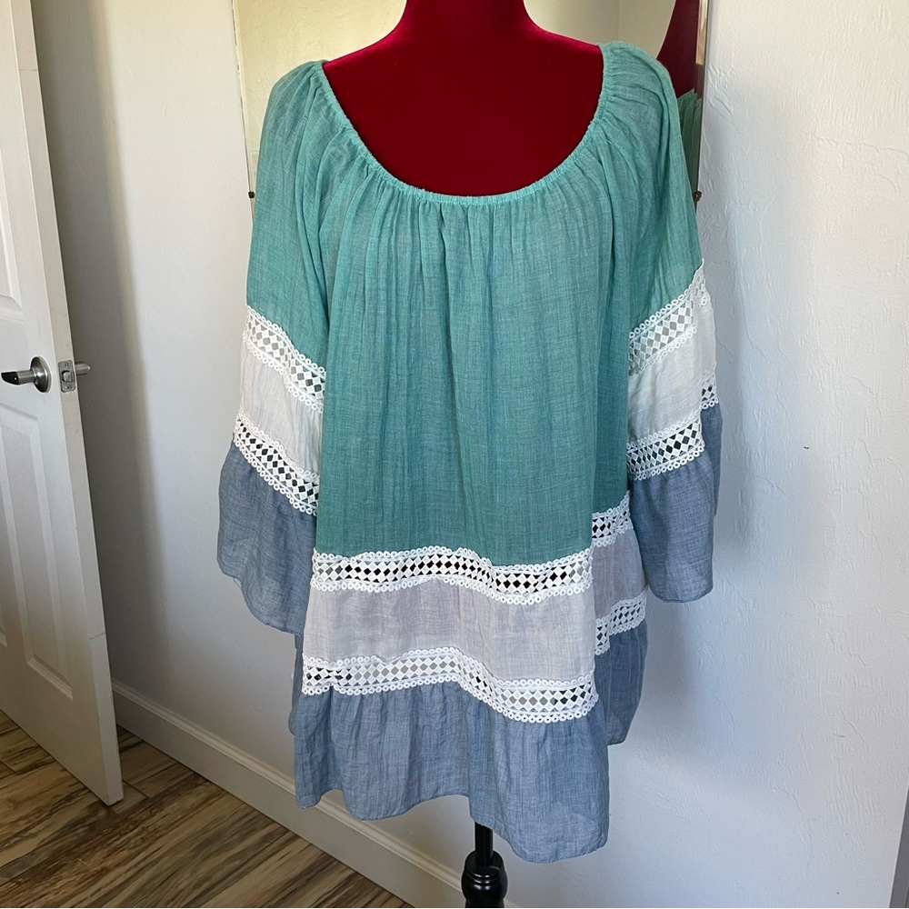 Kaktus Top Size XXL NWT! Sensational Summer! Crochet Detail
